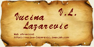 Vucina Lazarević vizit kartica